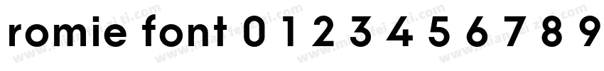 romie font 0 1 2 3 4 5 6 7 8 9字体转换